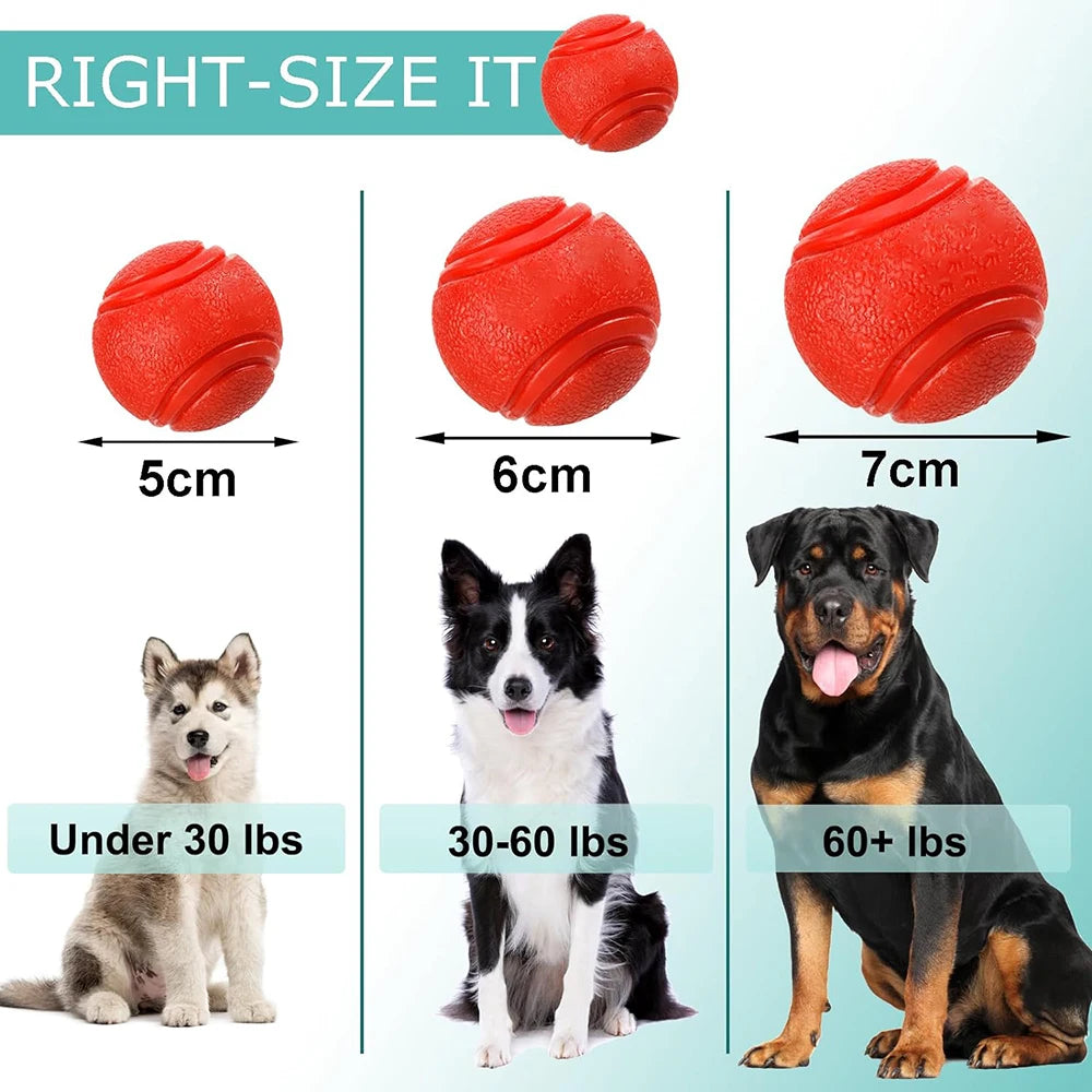 Rubber Dog Toy Ball – Chew-Resistant Pet Training Ball