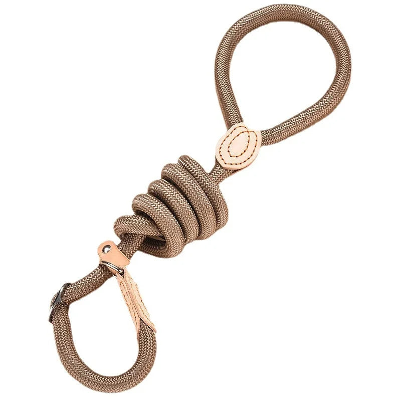 Dog Leash Slip Rope Lead Leash Heavy Duty Braided Rope Adjustable Loop Collar Training Leashes for Small Medium Dogs