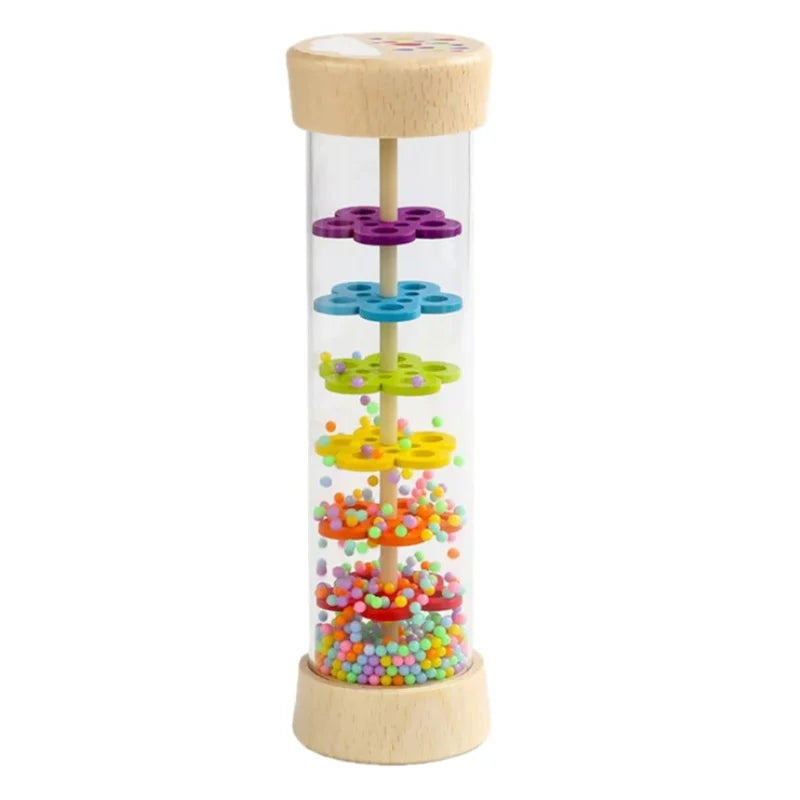 Wooden Rain Stick for Kids – Musical Rain Maker Toy