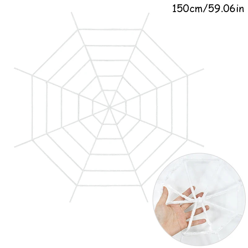 Giant Halloween Spider Web – Stretchy Cobweb Decoration
