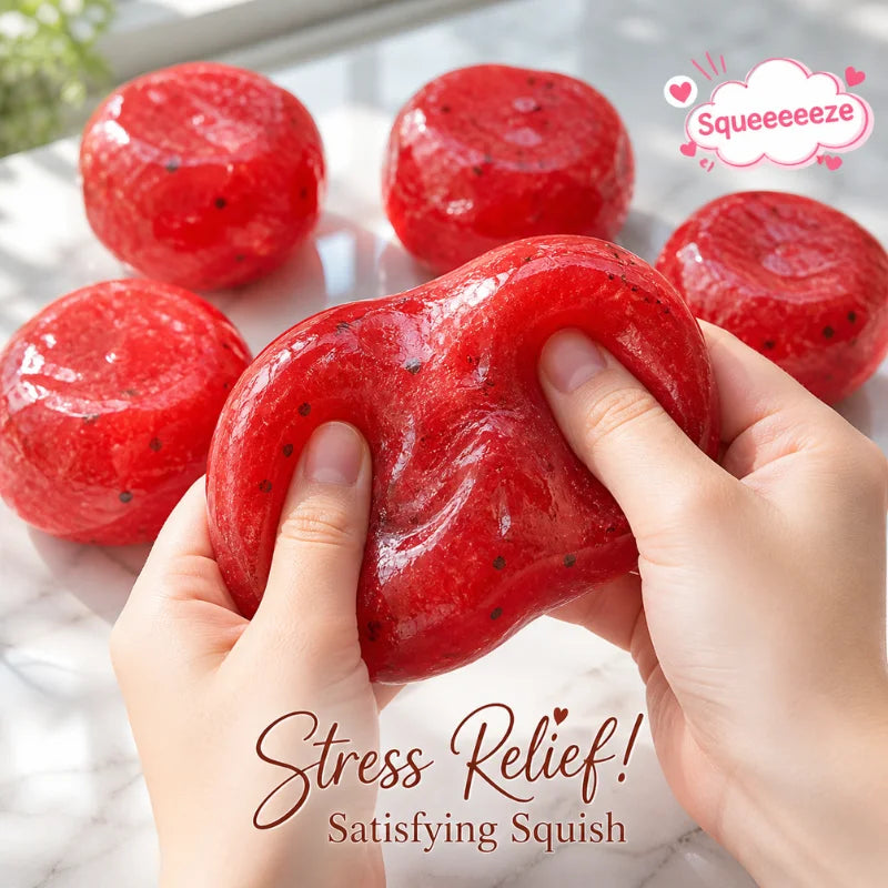 Watermelon Slushy Squishy Toy – Soft Slow-Rebound Stress Toy