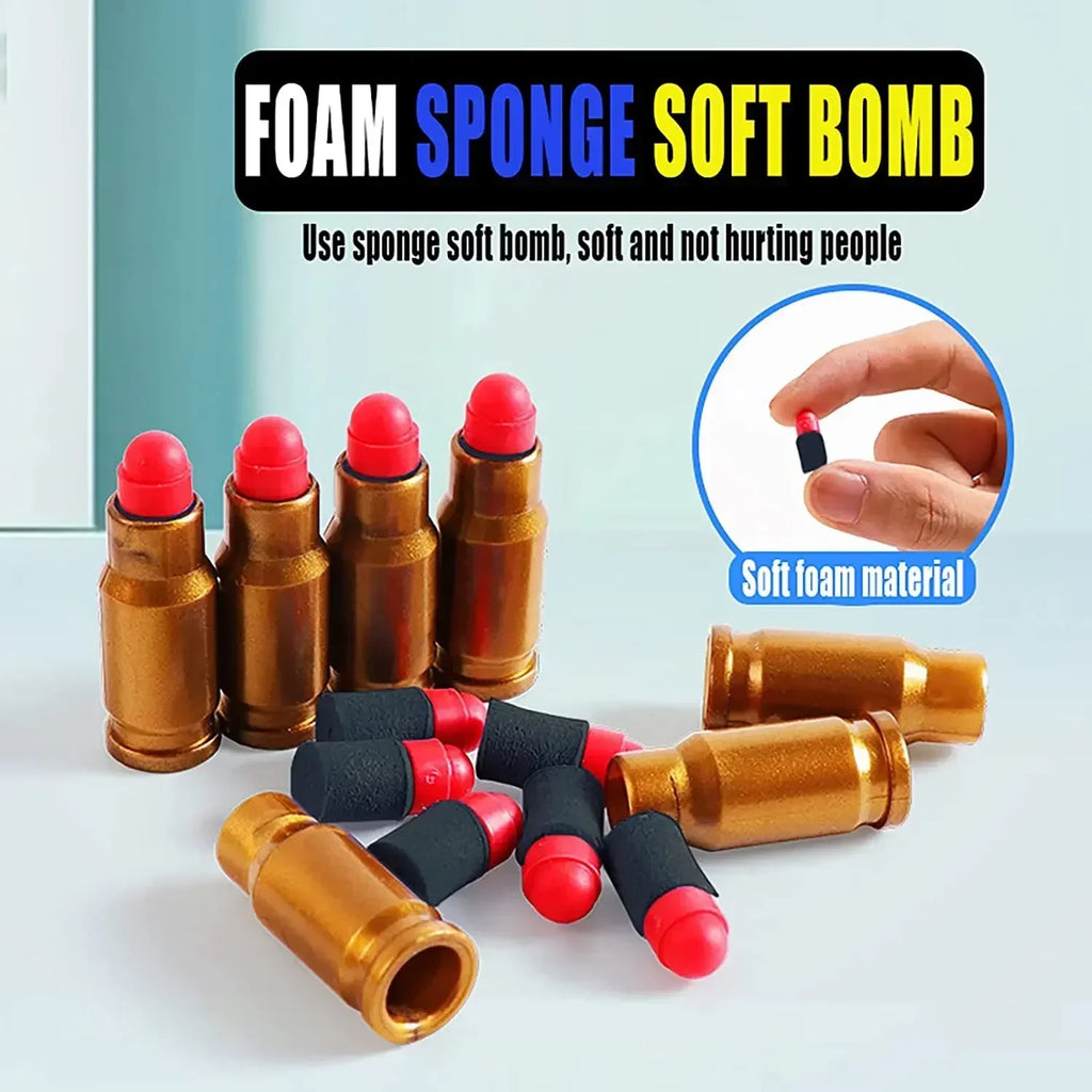 Soft Bullet Toy Pistol – Manual Shell-Ejecting Blaster