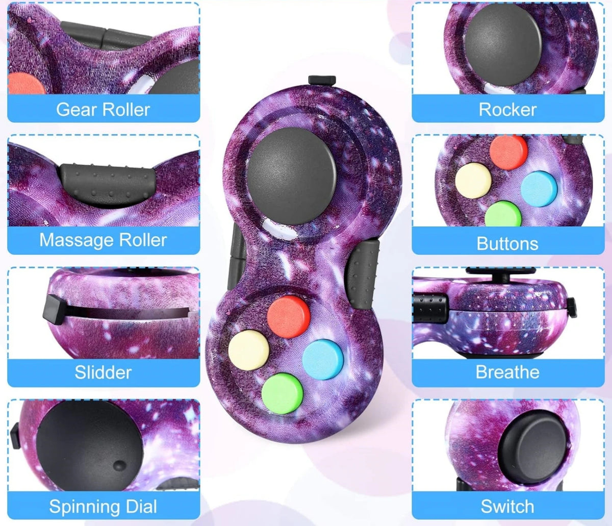Fidget Pad – Retro Handheld Controller Fidget Toy