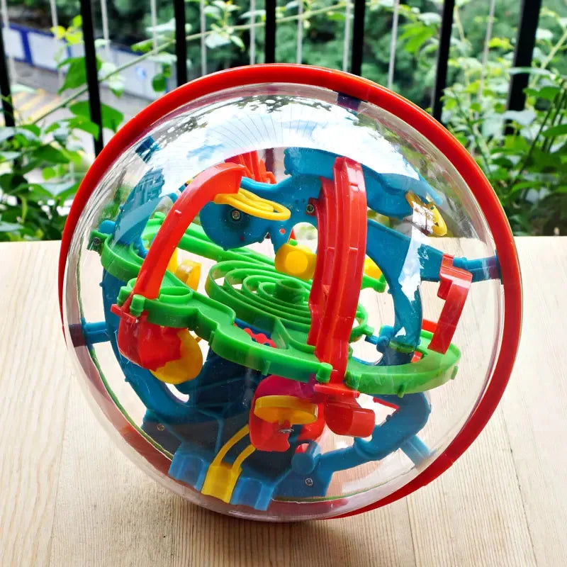 3D Maze Ball Puzzle – Labyrinth Brain Teaser with Stand