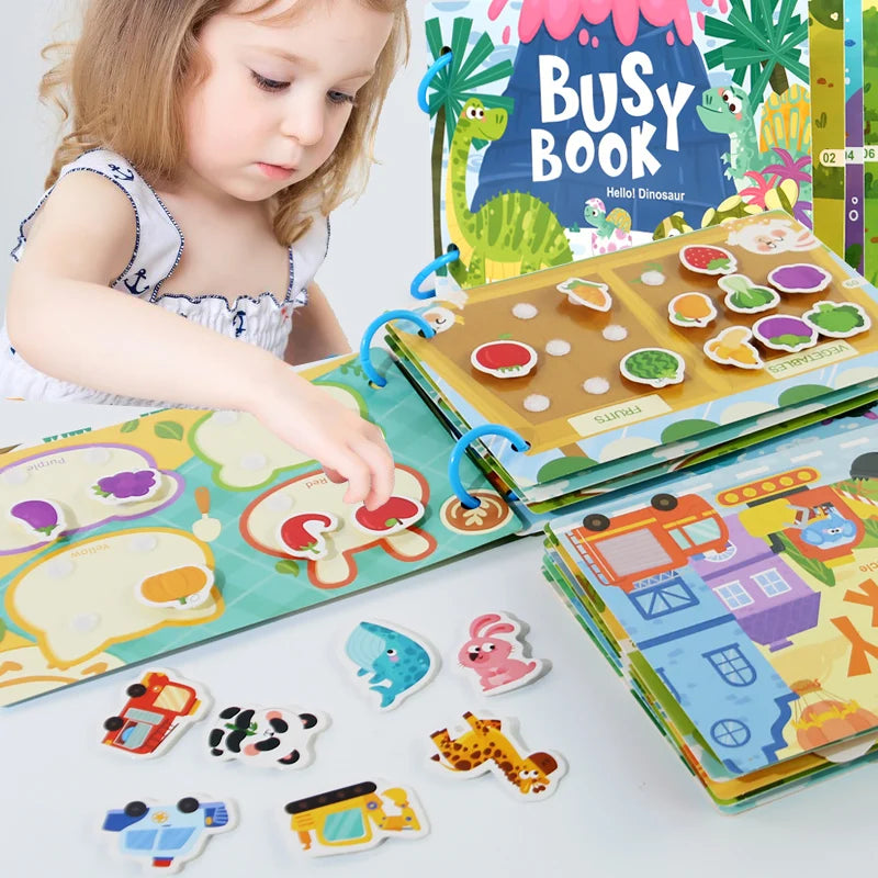Reusable Activity Books for Kids – Preschool Matching Games