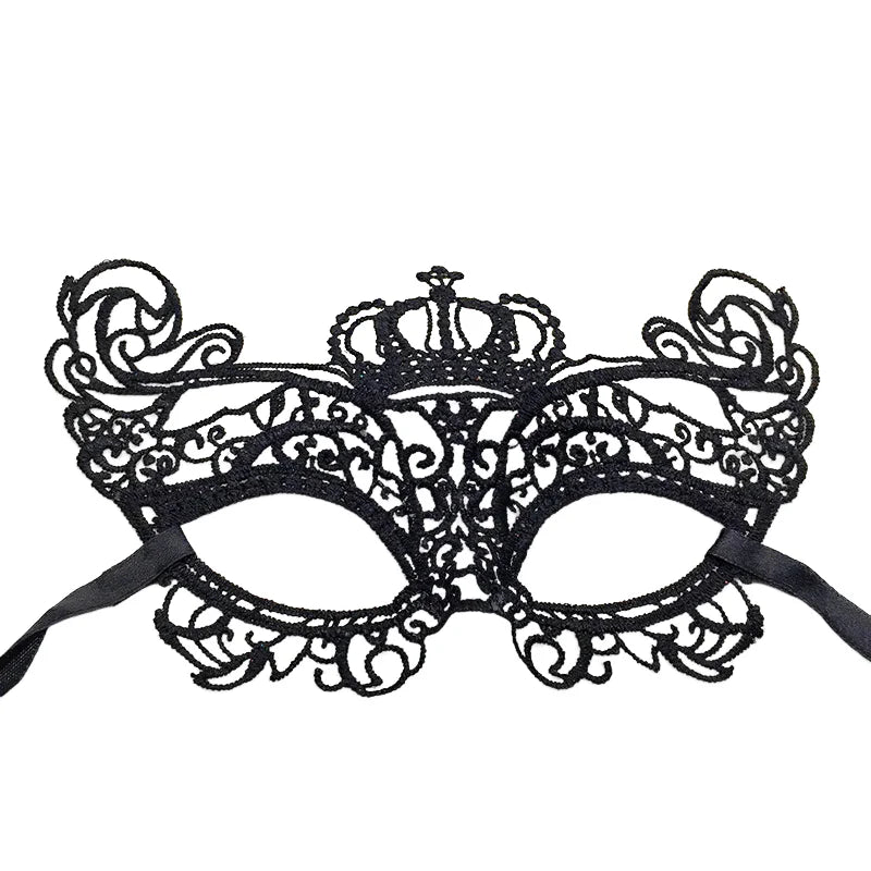 Black Lace Masquerade Mask – Venetian Eye Mask