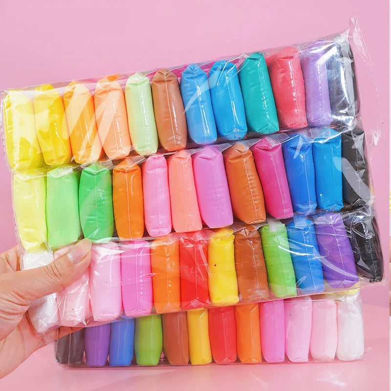 36-Color Air-Dry Modeling Clay – DIY Craft Set with 3 Tools