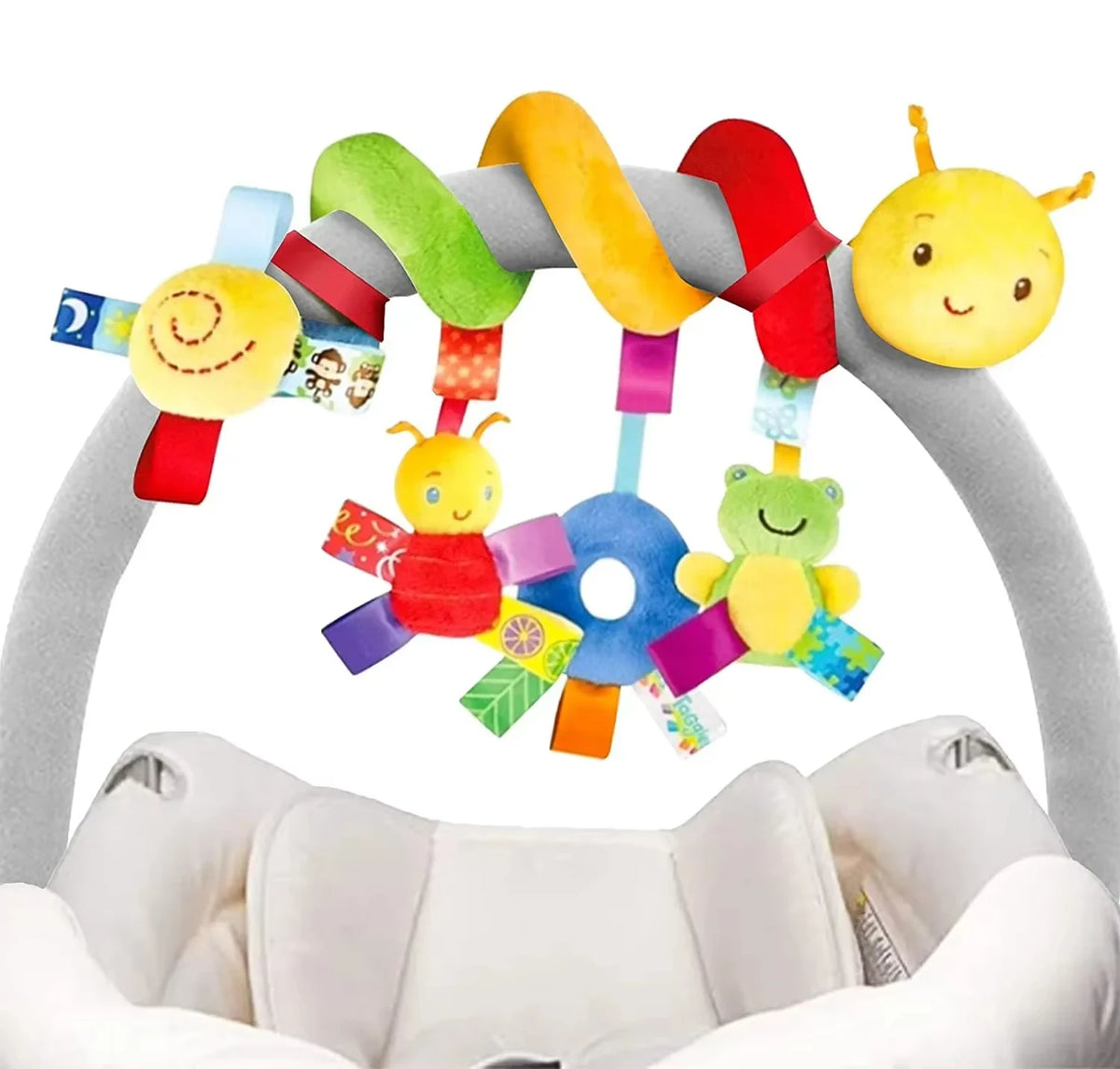 Baby Spiral Stroller Toy – Hanging Rattle for Infants