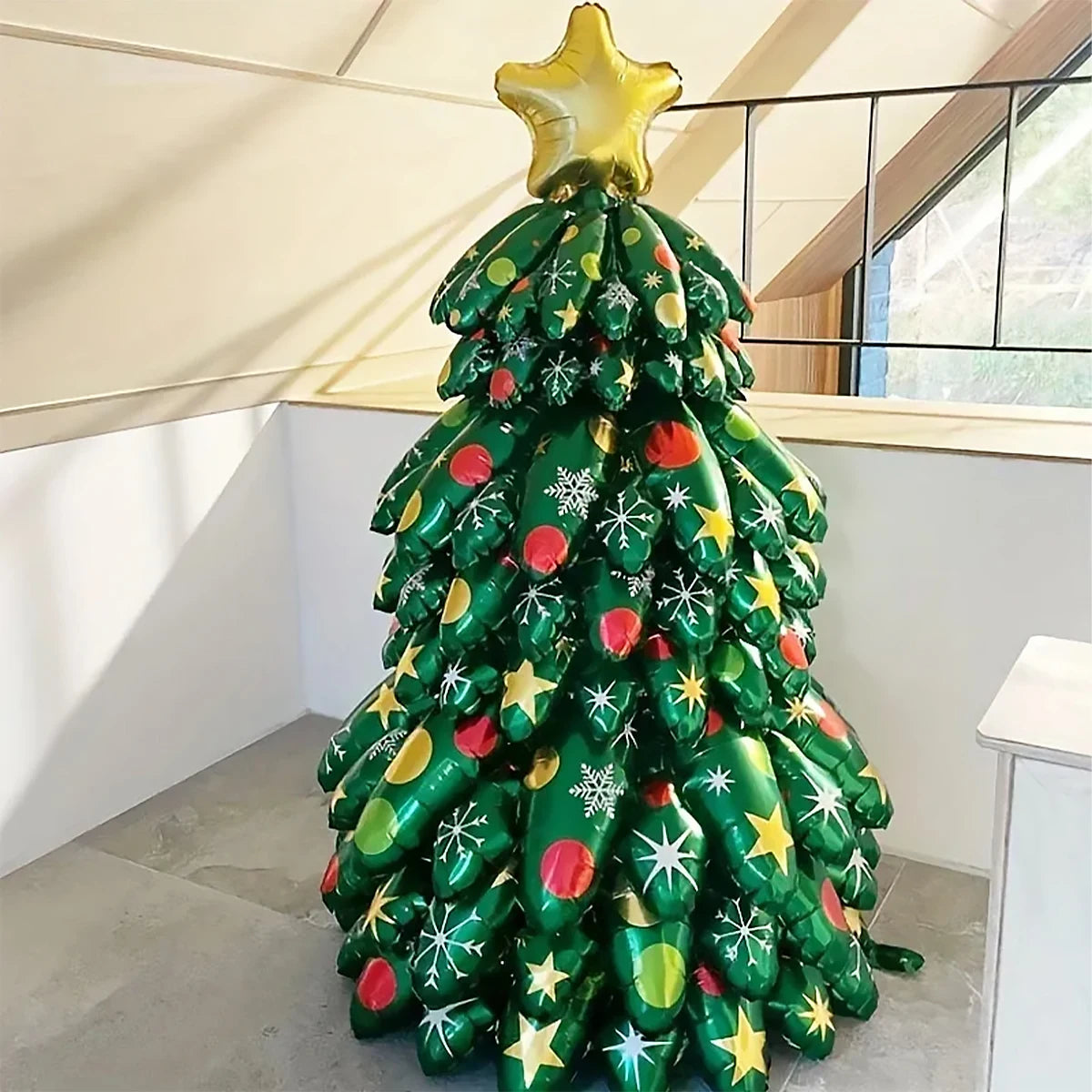 Christmas Foil Balloon Santa Snowman Tree Moose Decoration