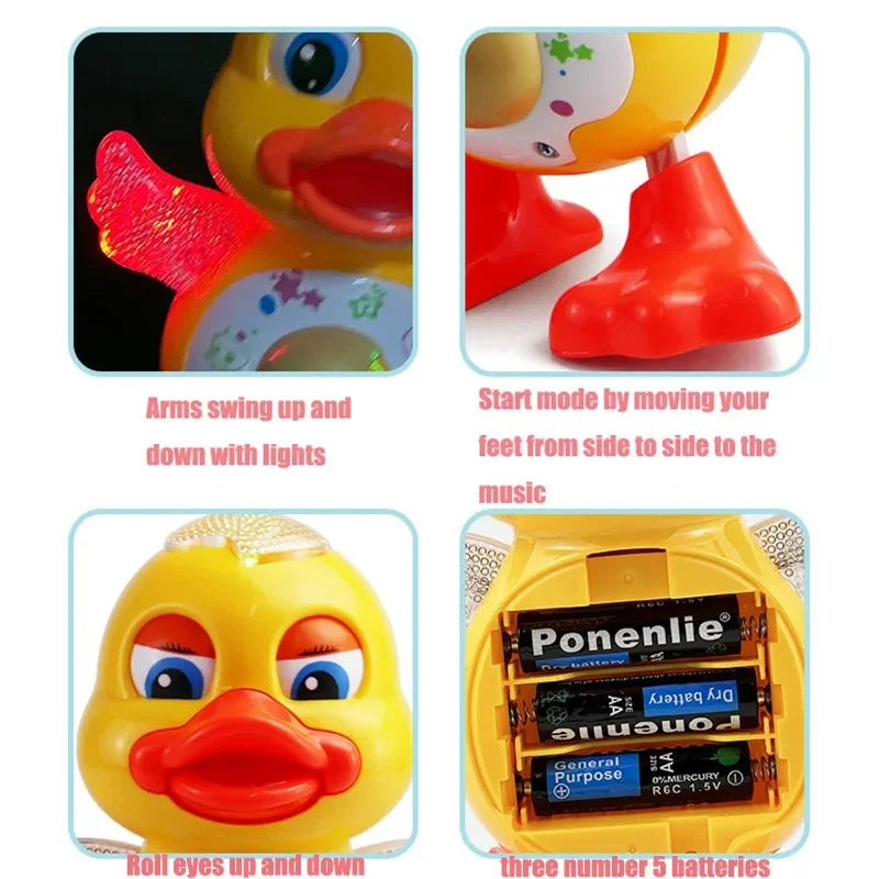 Dancing Duck Toy – Musical Light-Up Animal