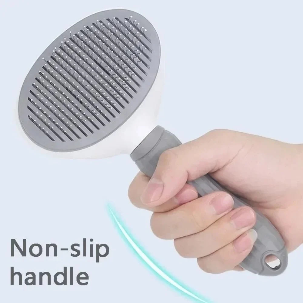 Self-Cleaning Pet Grooming Brush for Cats and Dogs