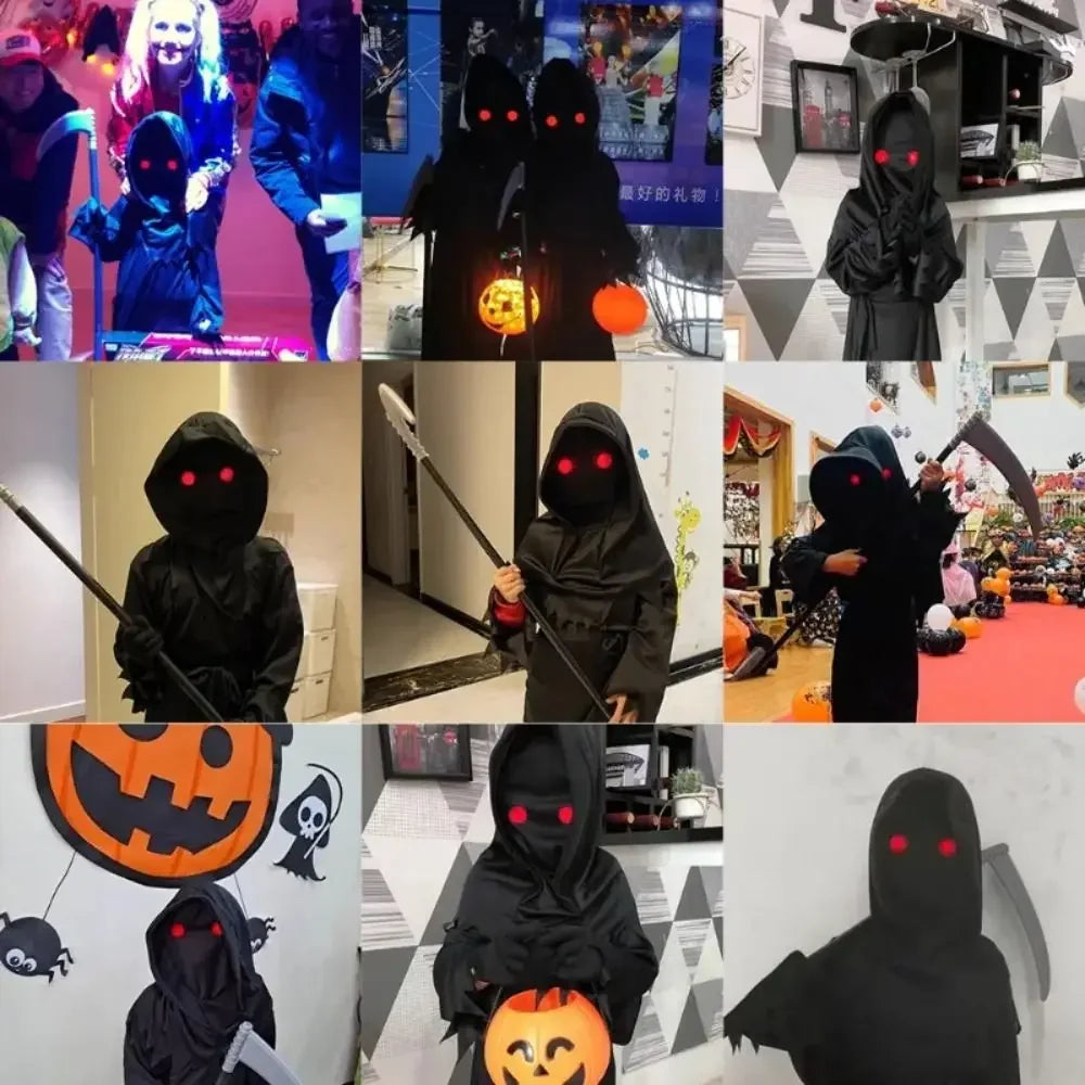 Light-Up Red Eye Halloween Glasses Costume Prop