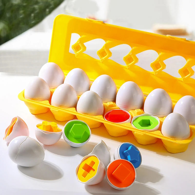 Egg Shape Matching Toy – Color and Shape Learning Puzzle
