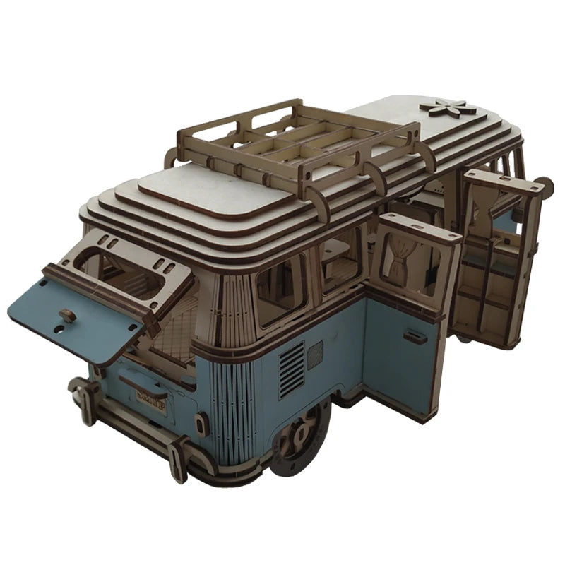 3D Wooden Puzzle DIY Vehicle Model Building Kit