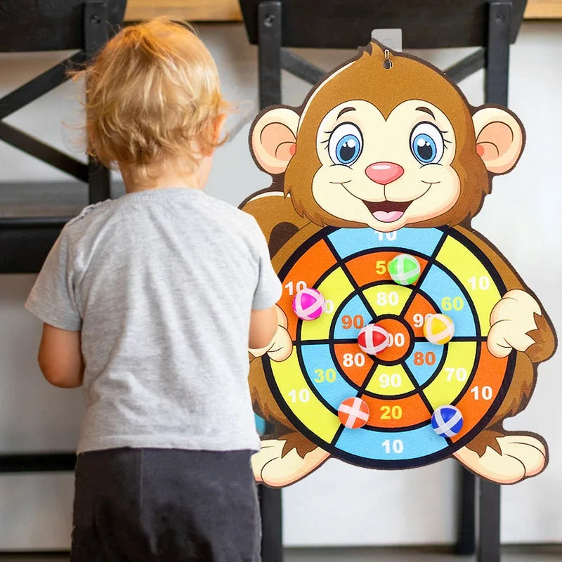 Sticky Ball Dart Board – Kids Indoor Target Game