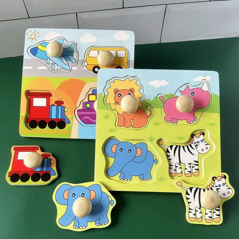 Montessori Wooden Puzzle Educational Shape Matching Toy