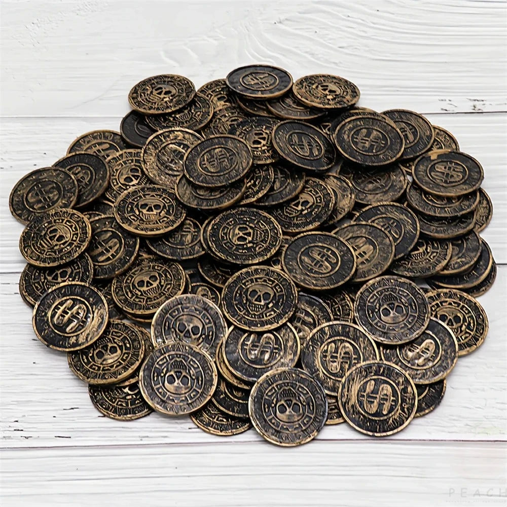 Plastic Pirate Coins – Treasure Hunt Party Favors