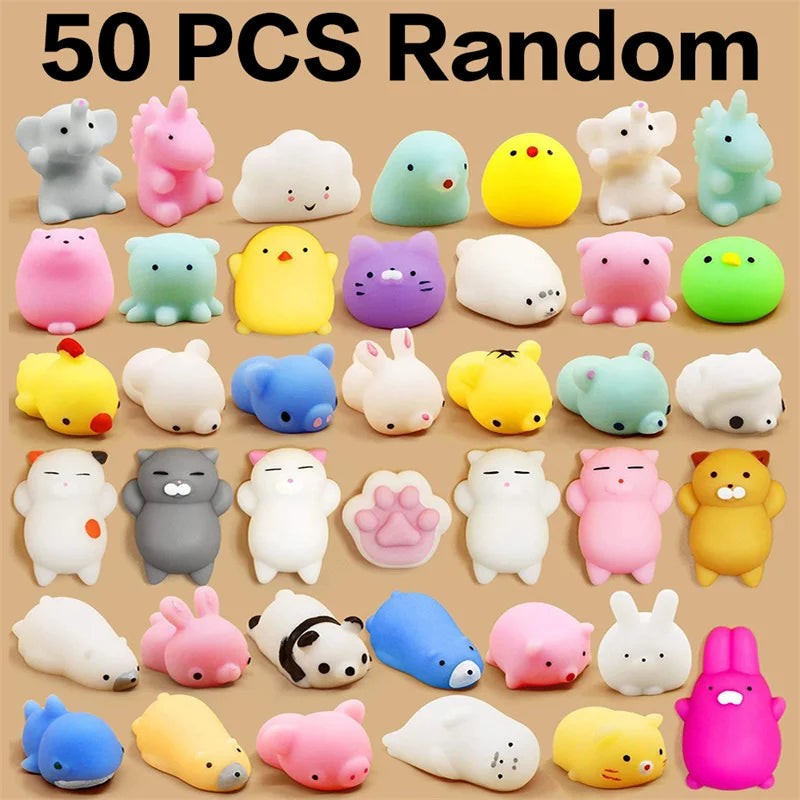 Mochi Squishy Toys 3–5cm Kawaii Animal Fidget Set