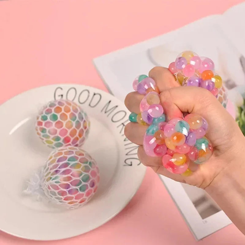 Rainbow Stress Ball 3D Sensory Squishy Fidget Toy