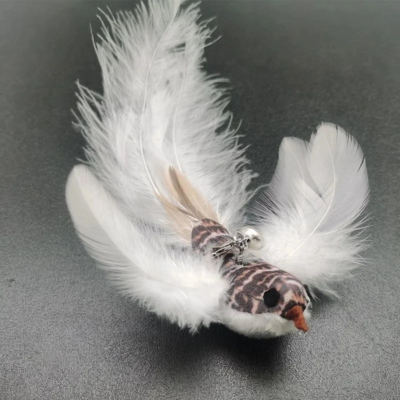 Feather Cat Wand Toy – Interactive Teaser with Bell