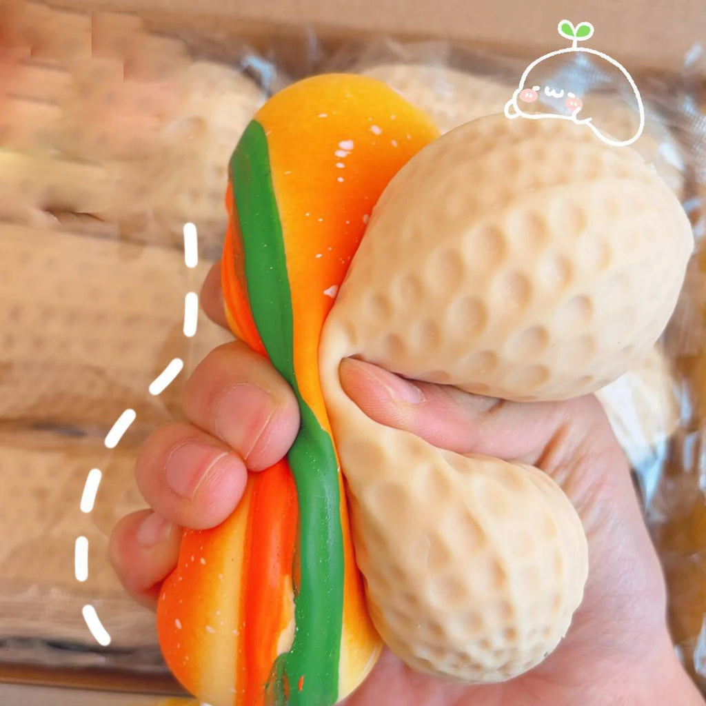 Food Squishy Stress Ball – Soft Sensory Squeeze Toy