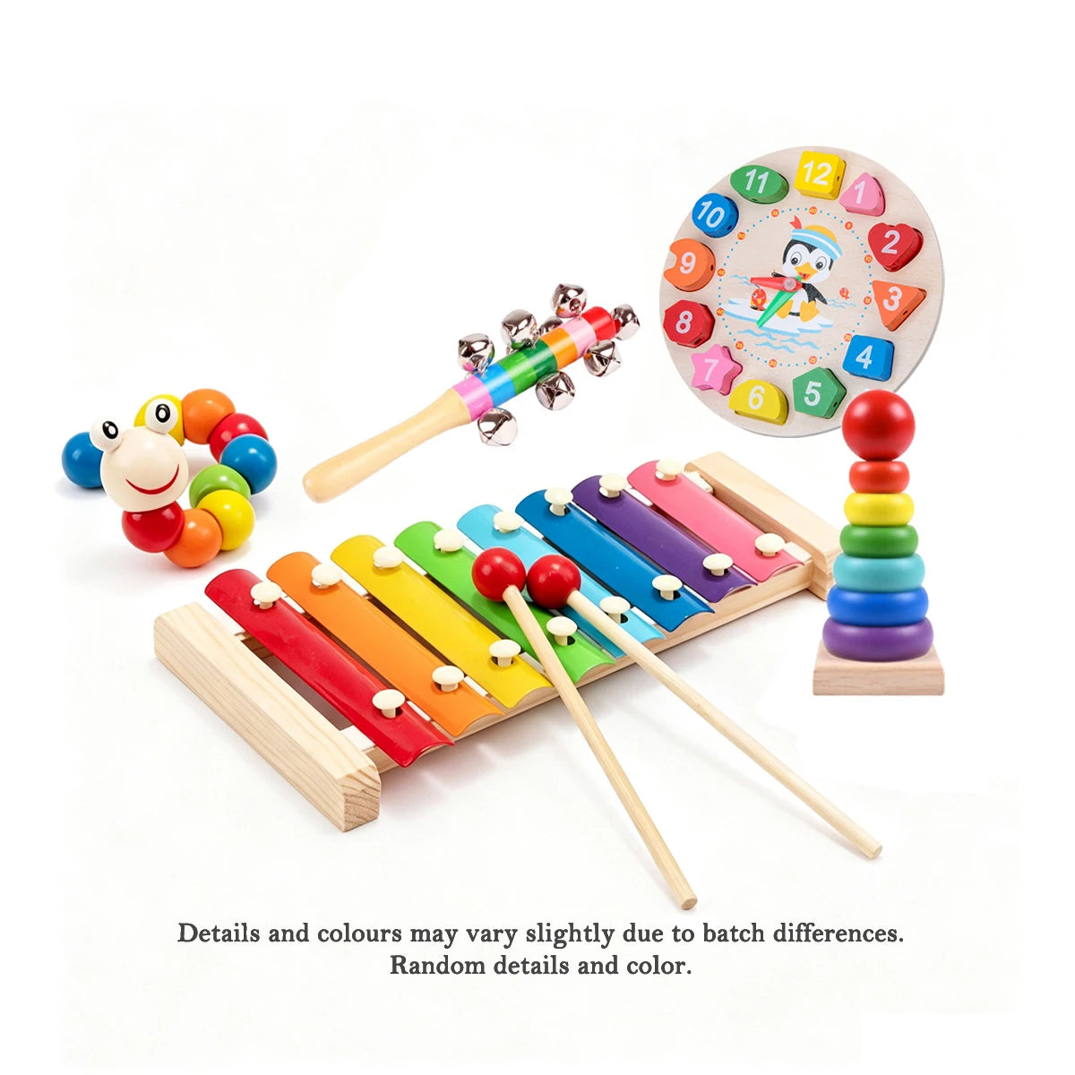 Wooden Montessori Clock Puzzle – Educational Learning Toy for Kids