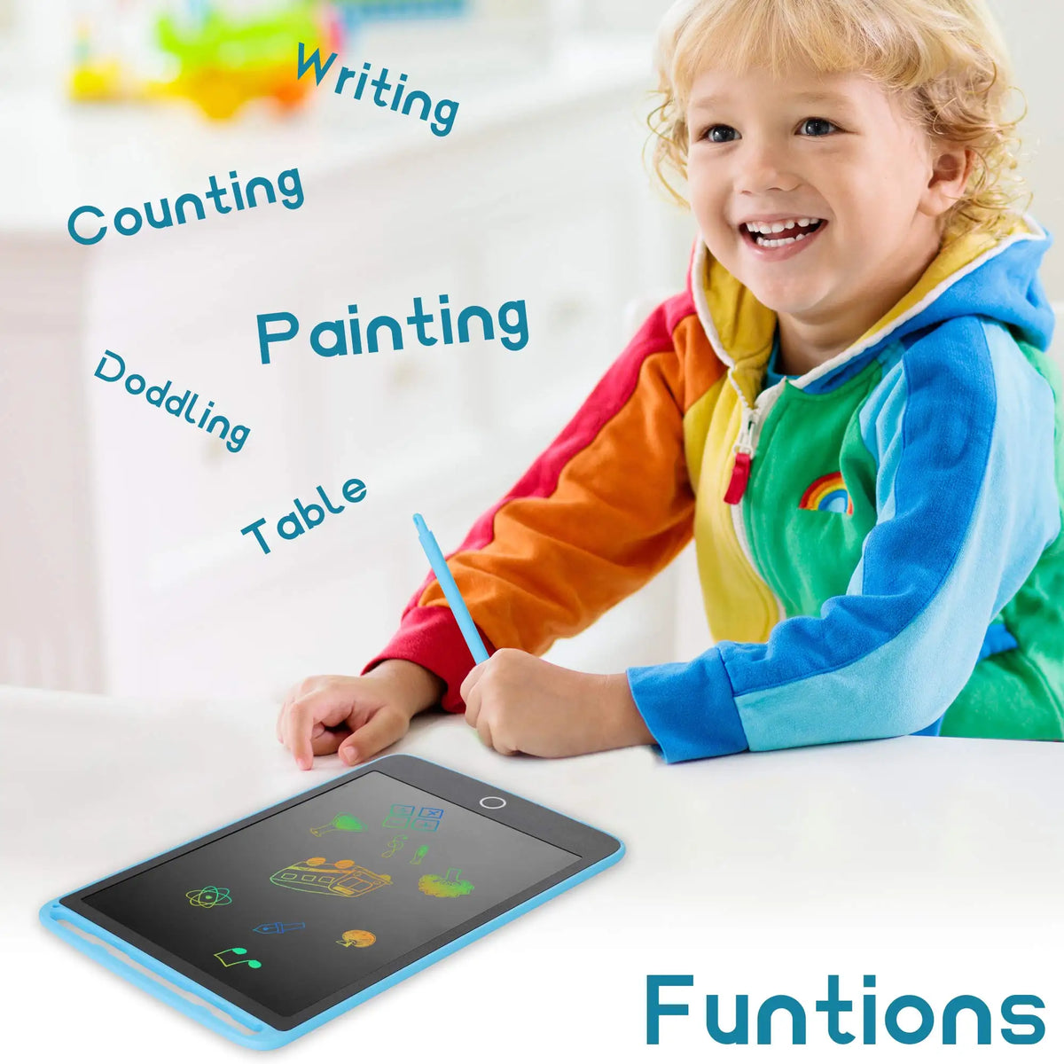 8.5-Inch LCD Writing Tablet – Reusable Kids Drawing Board
