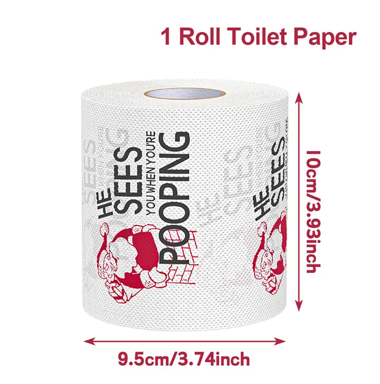 Christmas Toilet Paper Holiday Bathroom Decoration