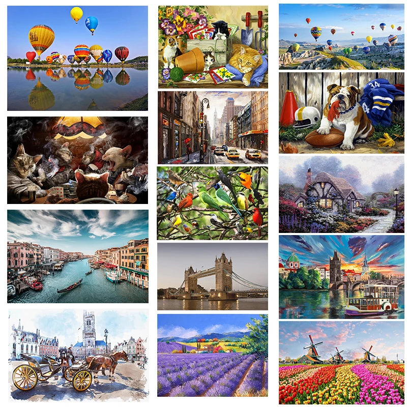 Landscape Jigsaw Puzzle 500 Piece Adult Art Paper Puzzle