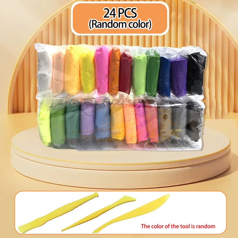 Air Dry Clay Set for Kids with Sculpting Tools, 12–36 Colors