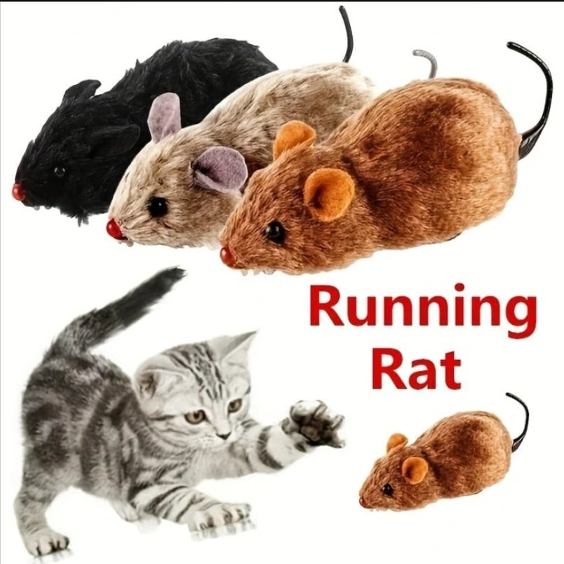 Plush Mouse Cat Toy – Realistic Rat Pet Toy