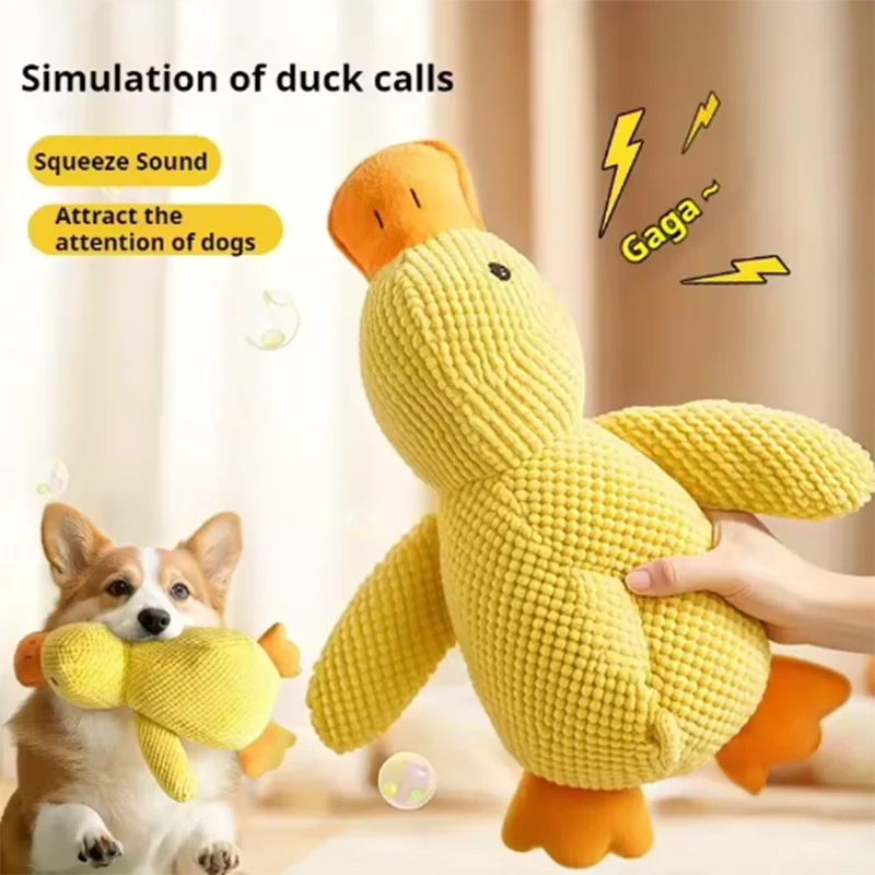 Duck Plush Dog Toy – Interactive Chew and Play Toy