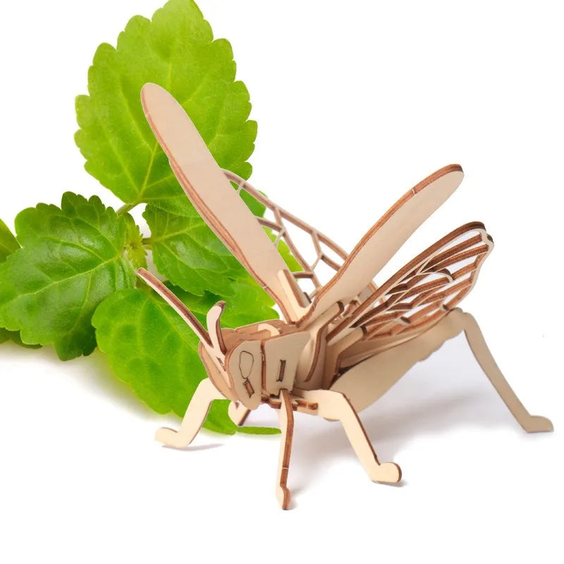 3D Insect Puzzle Wooden Educational Assembly Model for Kids