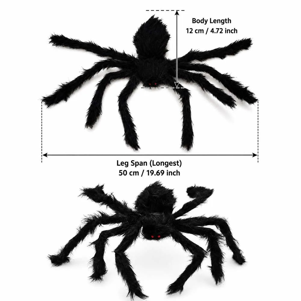 Giant Black Spider Halloween Decoration for Yard & Haunted House