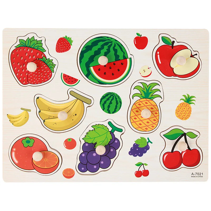 Montessori Wooden Puzzle Educational Shape Matching Toy