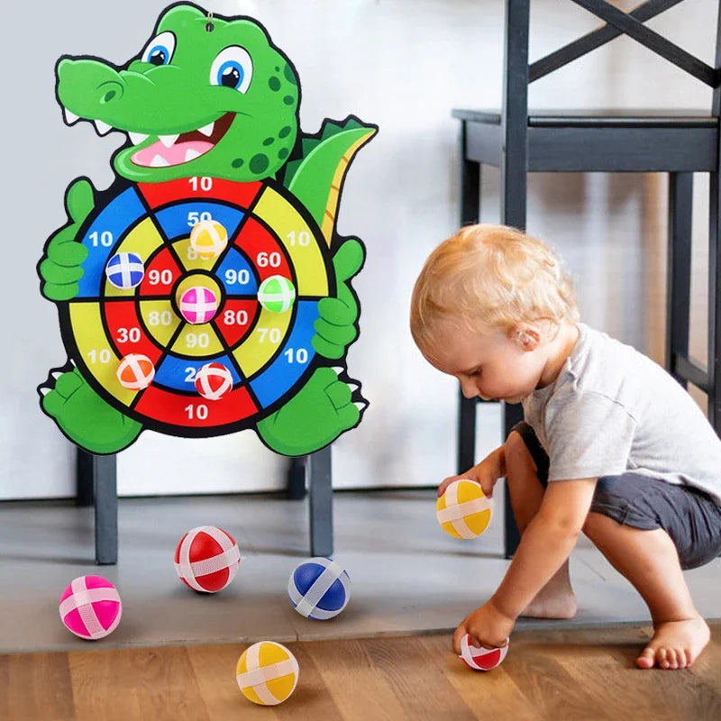 Sticky Ball Dart Board – Kids Indoor Target Game