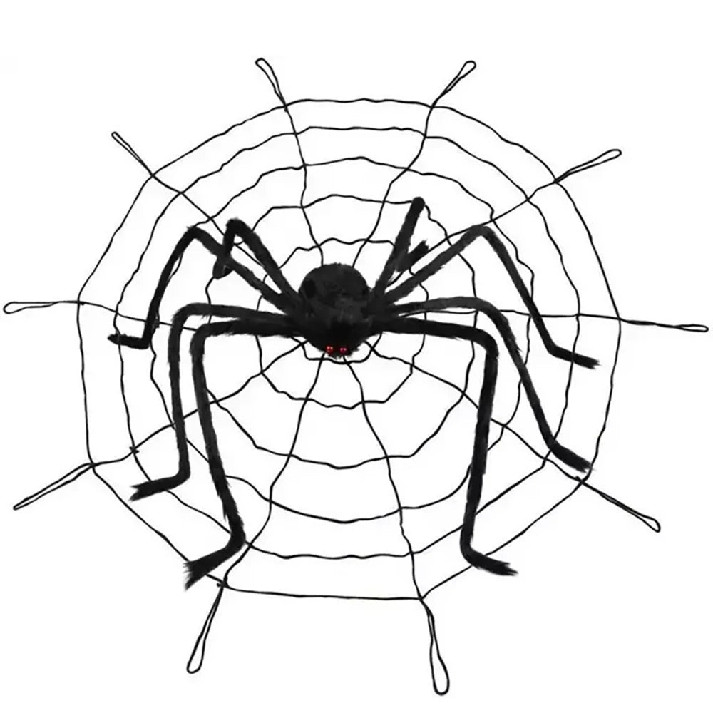 Giant Black Spider Halloween Decoration for Yard & Haunted House