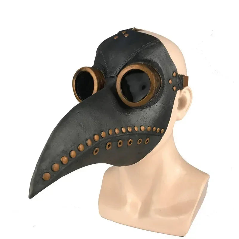 Plague Doctor Mask – Black Steampunk Halloween Costume