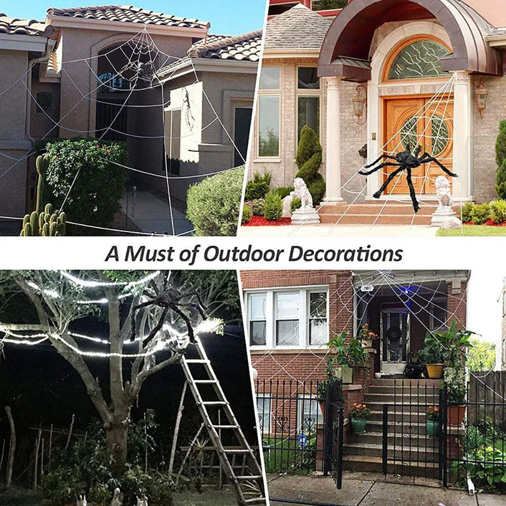 5m Halloween Spider Web Decoration for Haunted House & Yard