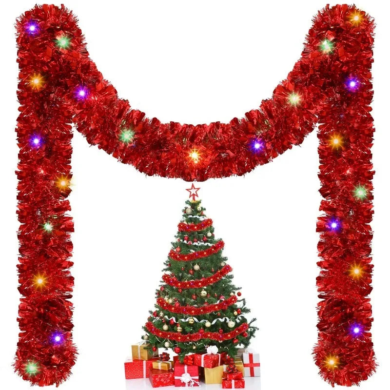 Christmas Tinsel Garland 5M Festive Tree Hanging Decoration
