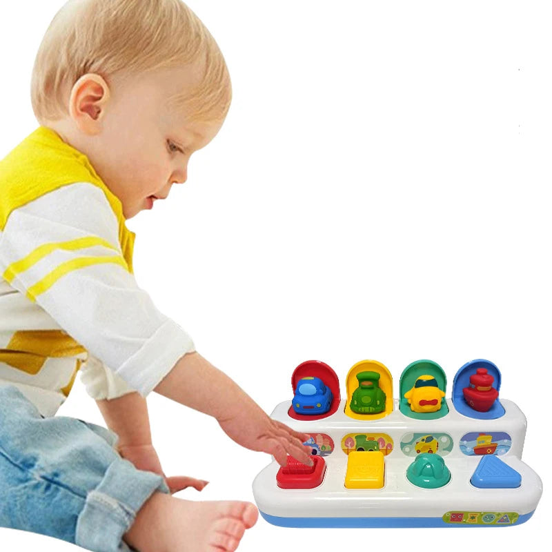 Interactive Activity Pop Up Toy for Babies Cause and Effect Toy Baby Development Games Montessori Educational Learning Toys