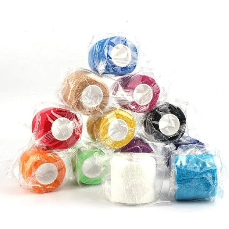 1Pcs 5cm Self-Adhesive Elastic Bandage - Sports Elastic Bandage, Pet Bandage, Protect Wrist, Ankle, Finger and Toe (Multi-Color)