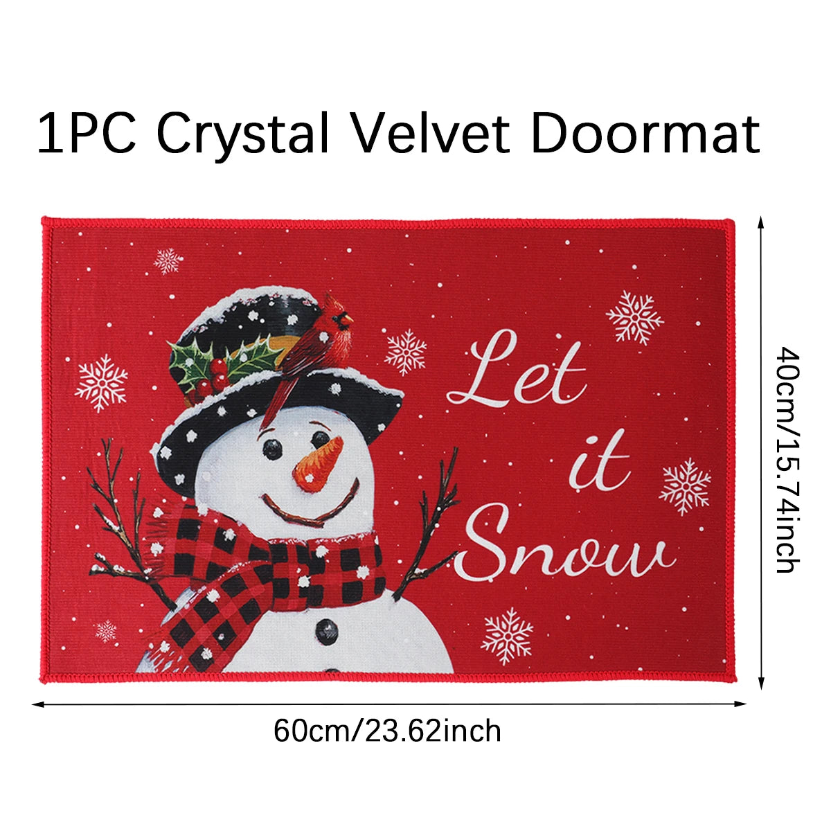 Christmas Door Mat Santa Claus Merry Christmas Home Decor