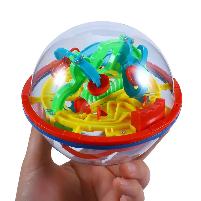 3D Maze Ball Puzzle – Labyrinth Brain Teaser with Stand