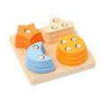 Wooden Building Blocks – Montessori Shape Matching Puzzle