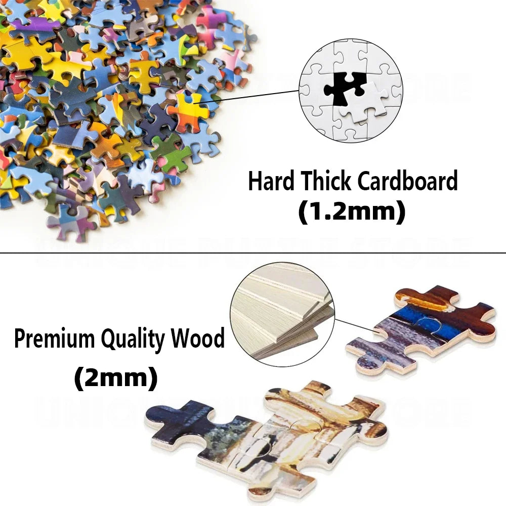 Custom Jigsaw Puzzle Personalized Photo DIY Wooden Puzzle