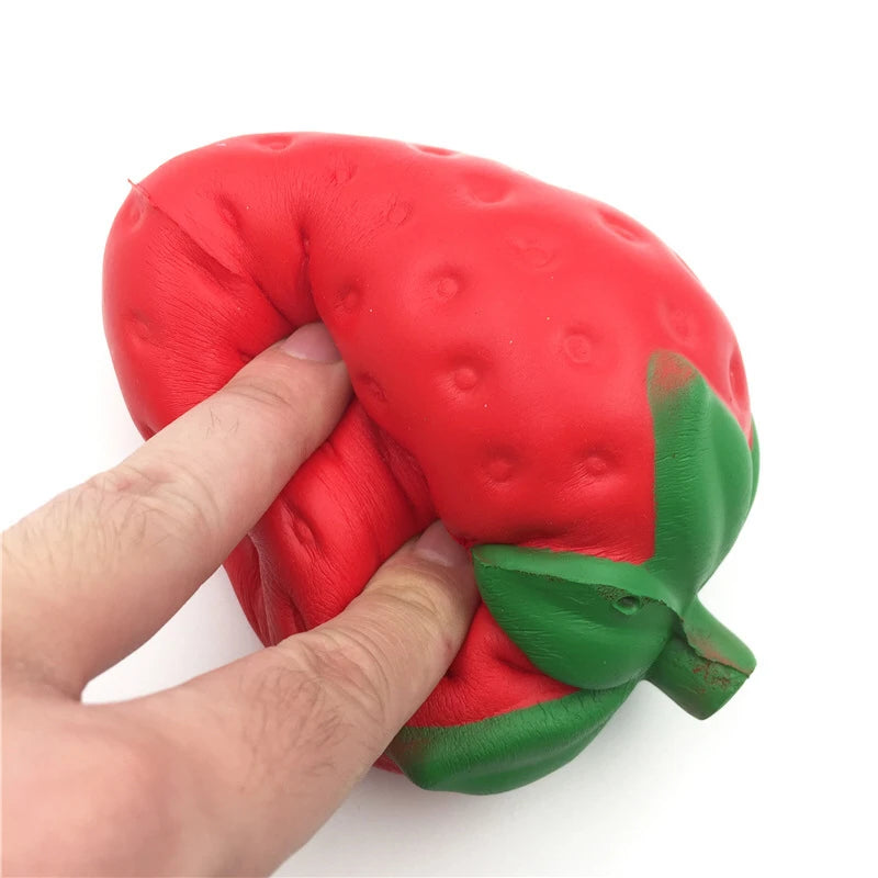 Giant Strawberry Squishy Toy Slow Rising Fruit Fidget