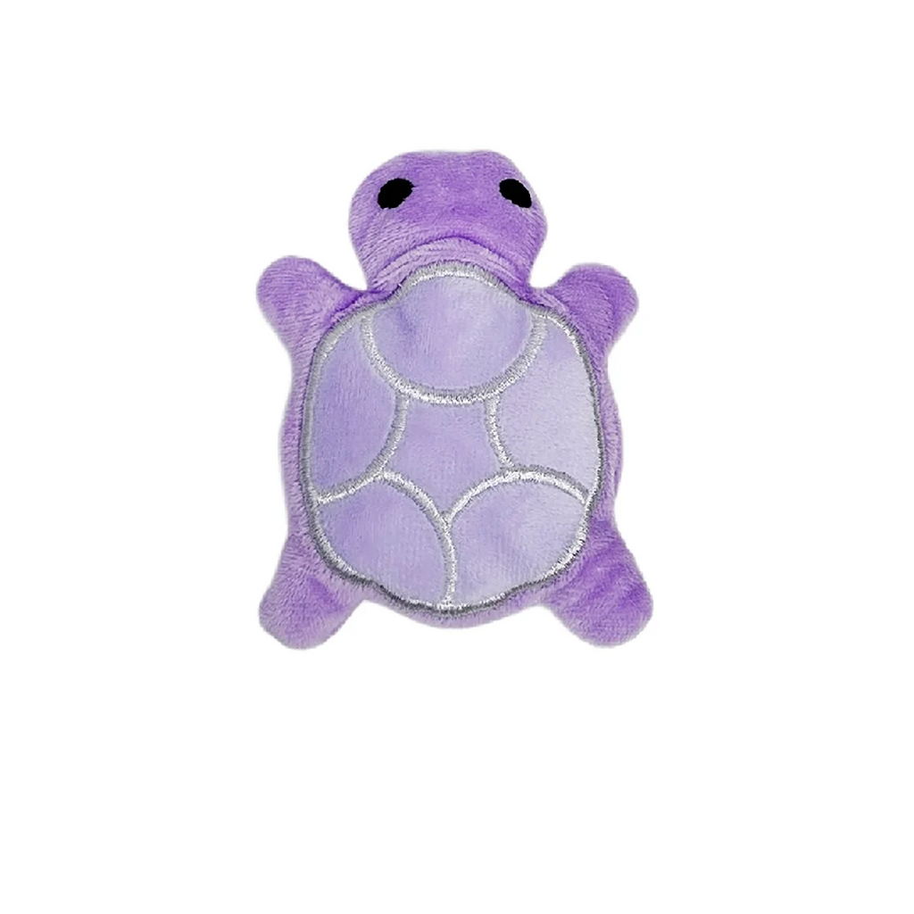 Mini Turtle Plush Dog Toy with Squeaker, 10cm