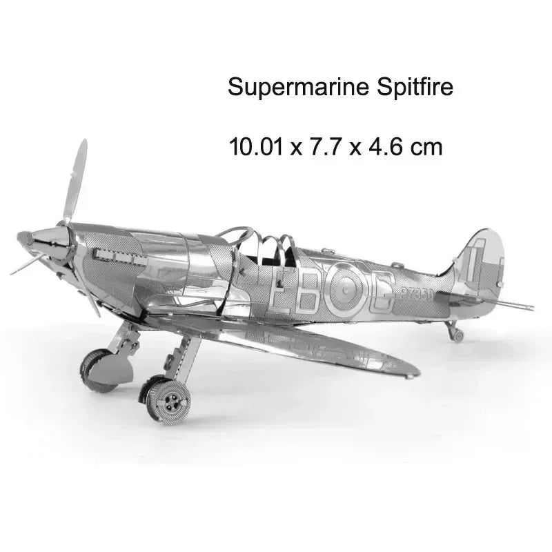 3D Metal Puzzle DIY Aircraft Model Assembly Kit