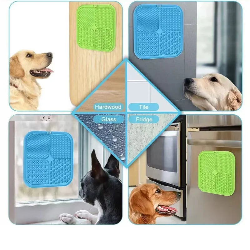 Silicone Pet Licking Mat for Dogs and Slow Feeding